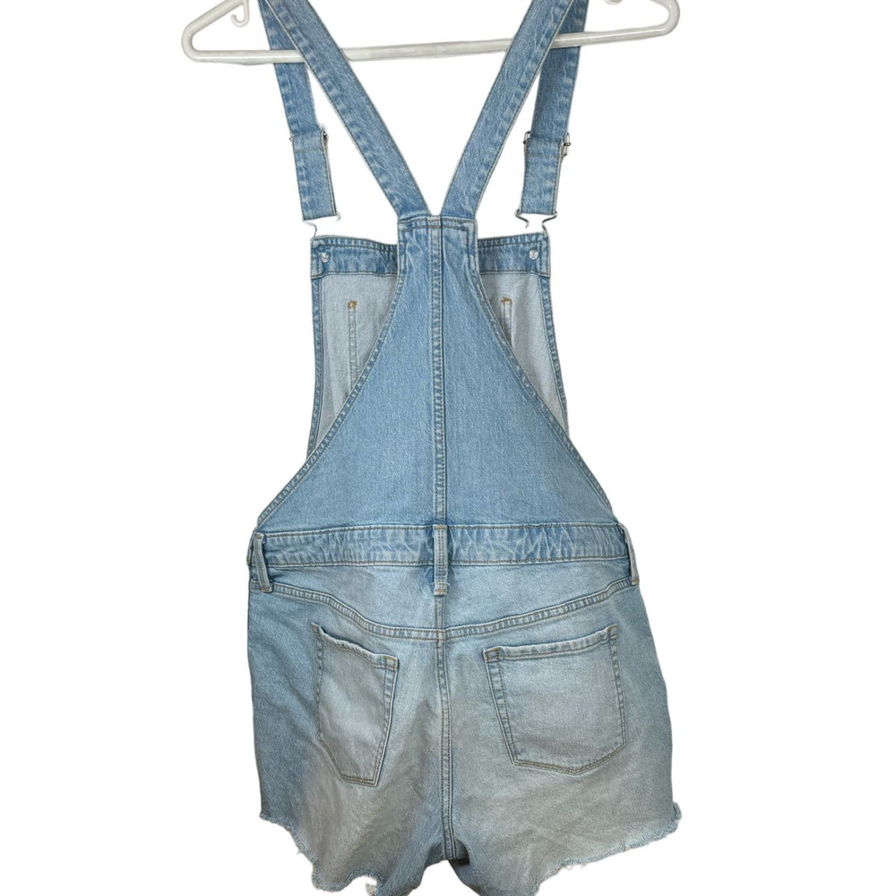 Isabel Maternity  Ingrid & Isabel Shotalls Jean Shorts and Bib Overalls Womens 8 - Picture 2 of 13